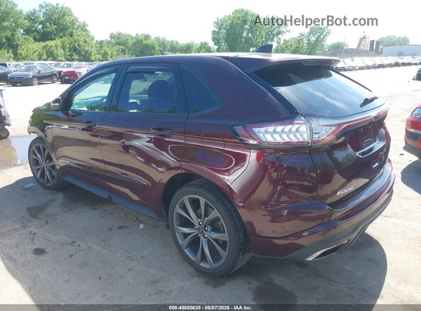 2FMPK4AP4JBC44208 2018 FORD EDGE Burgundy Հետևի ձախ