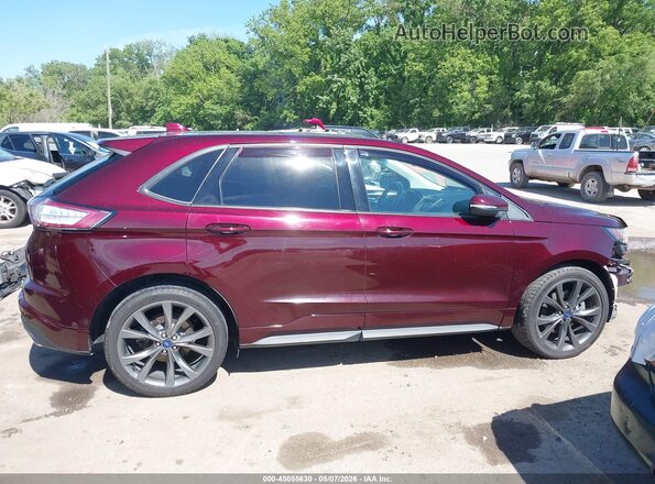2FMPK4AP4JBC44208 2018 FORD EDGE Burgundy Սալոնի 360 աստիճան տեսք