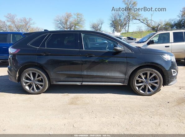 2FMPK4AP6HBB79548 2017 FORD EDGE Черный Вид задней части салона