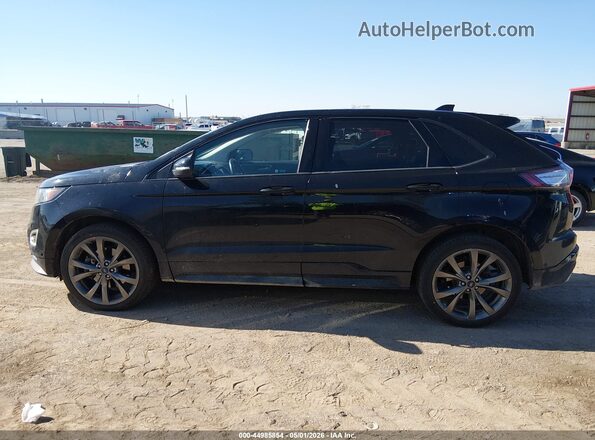 2FMPK4AP6HBB79548 2017 FORD EDGE Черный Панорамный вид салона 360°