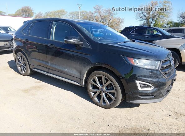 2FMPK4AP6HBB79548 2017 FORD EDGE Черный Передняя правая четверть