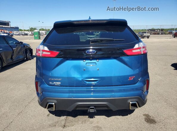 2FMPK4AP6LBA76204 2020 FORD EDGE Blue Rear view