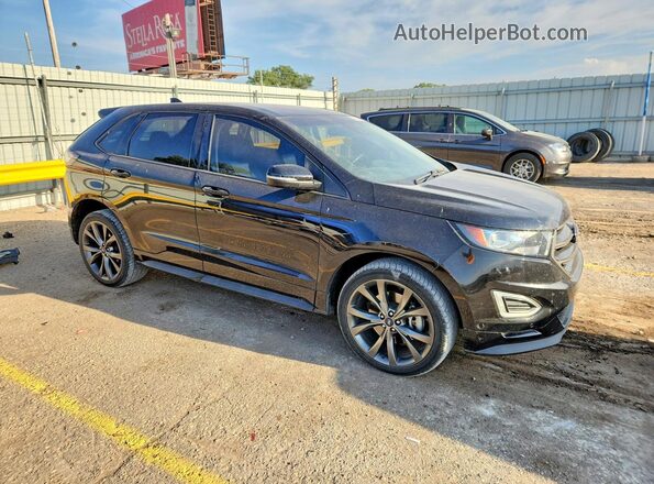 2FMPK4AP7GBB61588 2016 FORD EDGE Black Przód prawy