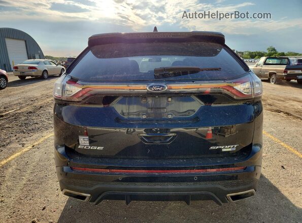 2FMPK4AP7GBB61588 2016 FORD EDGE Black Widok z tyłu