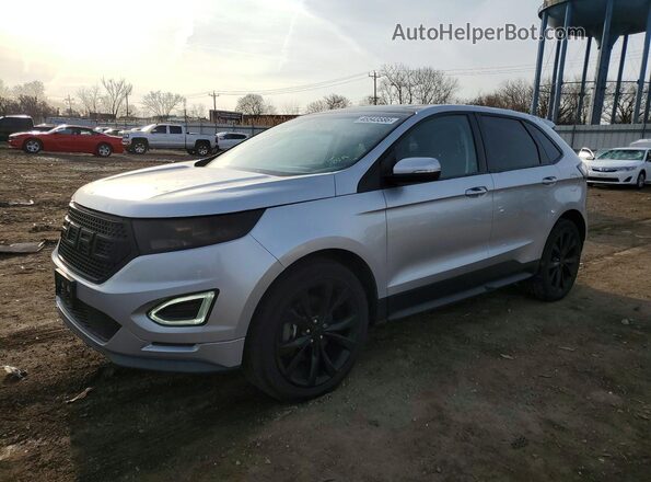 2FMPK4AP8HBC56324 2017 FORD EDGE Серебряный Передняя левая четверть