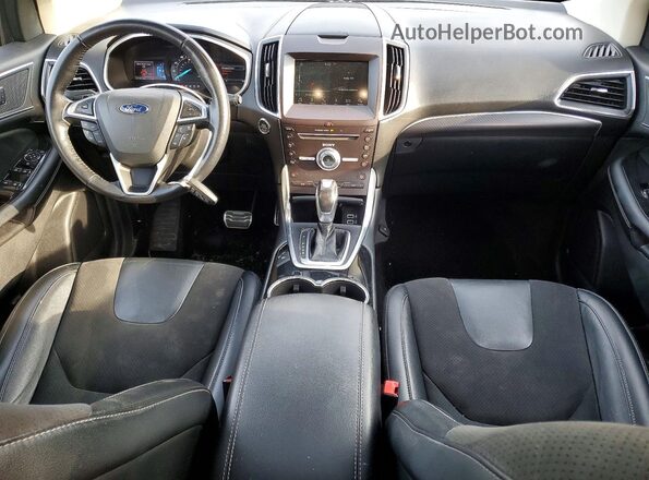 2FMPK4AP8HBC56324 2017 FORD EDGE Серебряный Вид панели приборов