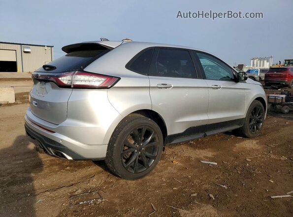 2FMPK4AP8HBC56324 2017 FORD EDGE Серебряный Задняя правая четверть