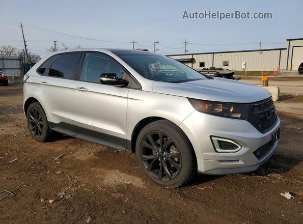 2FMPK4AP8HBC56324 2017 FORD EDGE Серебряный Передняя правая четверть