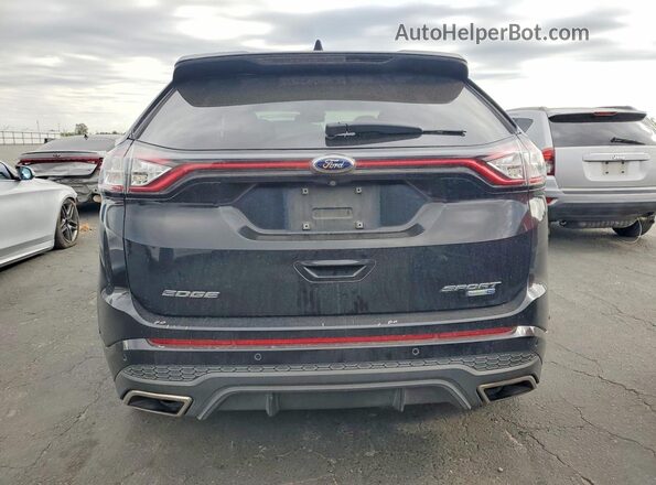 2FMPK4AP9GBB73516 2016 FORD EDGE Черный Вид сзади