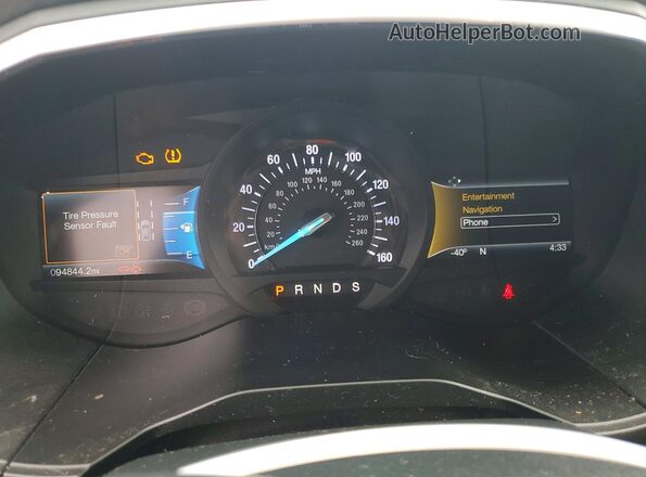 2FMPK4AP9GBB73516 2016 FORD EDGE Черный Вид щитка приборов