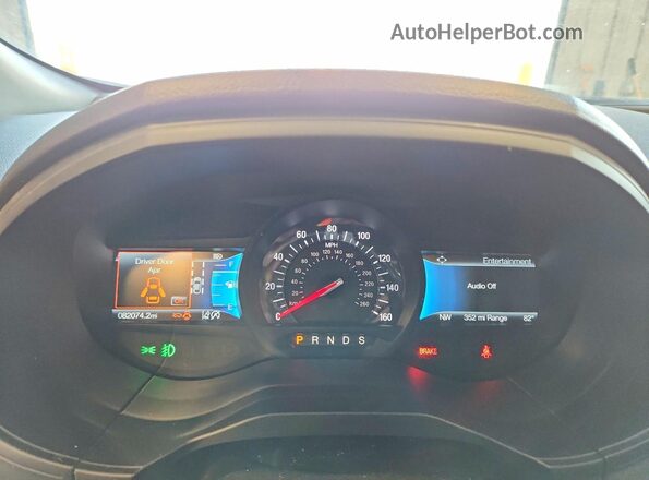 2FMPK4AP9NBA76510 2022 FORD EDGE Серебряный Вид щитка приборов
