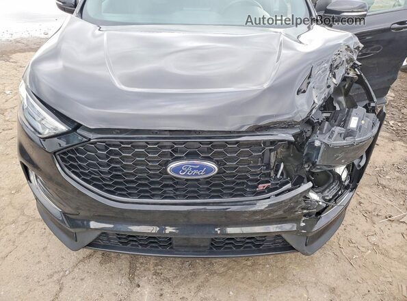2FMPK4AP9PBA17976 2023 FORD EDGE Black Vista del compartimento del motor