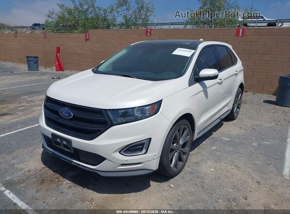 2FMPK4APXGBC59627 2016 FORD EDGE White Vista tres cuartos delantera izquierda