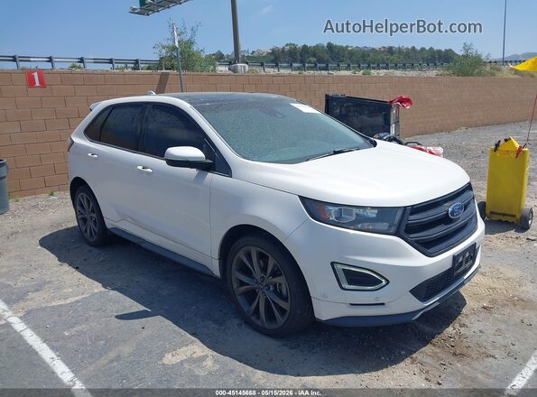 2FMPK4APXGBC59627 2016 FORD EDGE White Delantero derecho