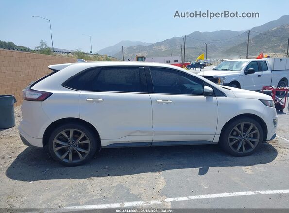 2FMPK4APXGBC59627 2016 FORD EDGE White Vista interior trasera