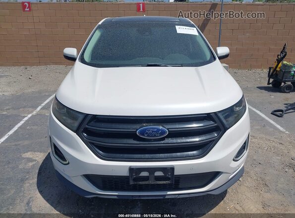2FMPK4APXGBC59627 2016 FORD EDGE White Vista del cuadro de instrumentos
