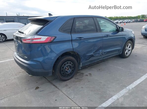 2FMPK4G90KBB57710 2019 FORD EDGE Синий Задняя правая четверть