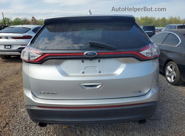 2FMPK4G91GBC25262 2016 FORD EDGE Silver Vista trasera