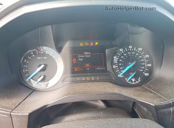 2FMPK4G91GBC25262 2016 FORD EDGE Silver Vista del cuadro de instrumentos