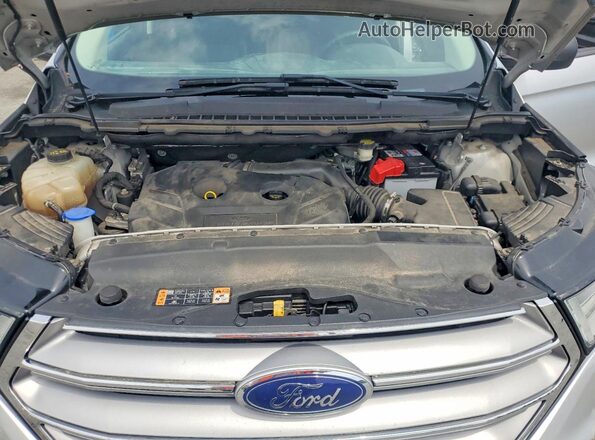 2FMPK4G91GBC33491 2016 FORD EDGE Silver Engine compartment view
