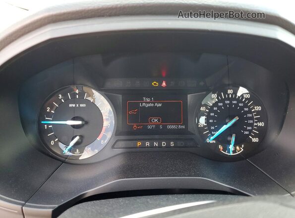 2FMPK4G91HBC50597 2017 FORD EDGE Серый Вид щитка приборов
