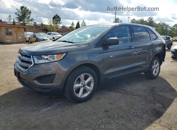 2FMPK4G91HBC50597 2017 FORD EDGE Серый Передняя левая четверть