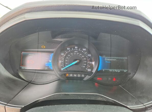 2FMPK4G91NBB09640 2022 FORD EDGE Gray Instrument cluster view