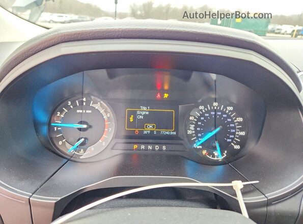 2FMPK4G92JBC30011 2018 FORD EDGE Black Vista del cuadro de instrumentos