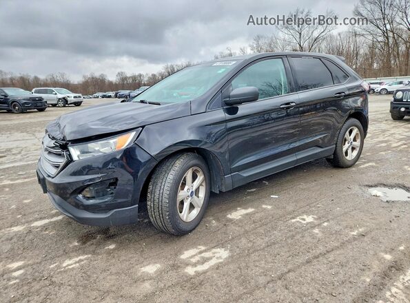 2FMPK4G92JBC30011 2018 FORD EDGE Black Vista tres cuartos delantera izquierda