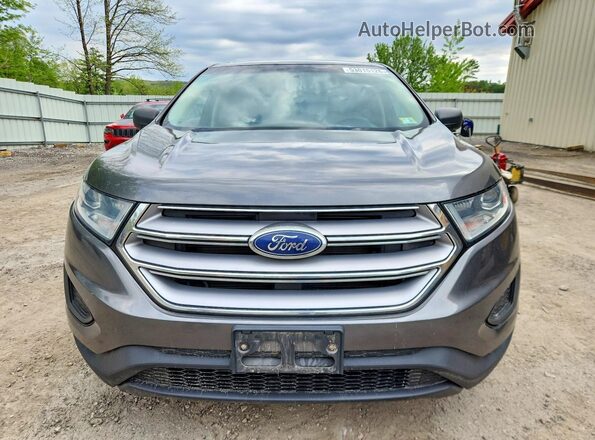 2FMPK4G92JBC56365 2018 FORD EDGE Gray Widok z przodu