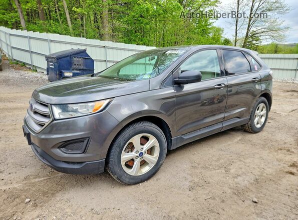 2FMPK4G92JBC56365 2018 FORD EDGE Gray Przód lewy