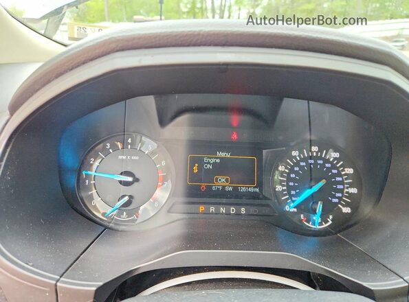 2FMPK4G92JBC56365 2018 FORD EDGE Gray Widok zestawu wskaźników