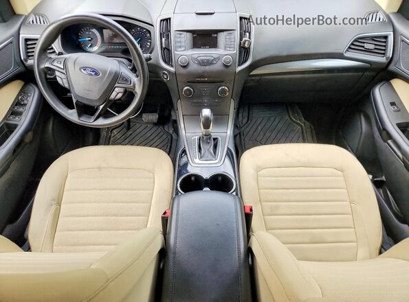 2FMPK4G92JBC56365 2018 FORD EDGE Gray Widok deski rozdzielczej