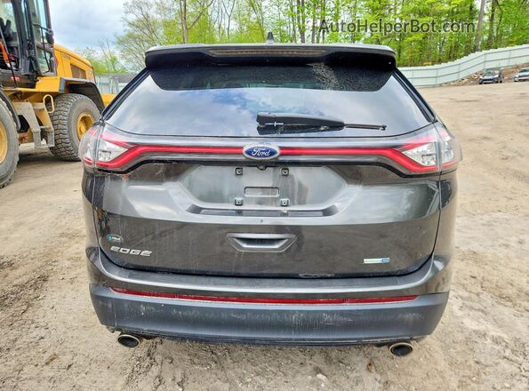 2FMPK4G92JBC56365 2018 FORD EDGE Gray Widok z tyłu