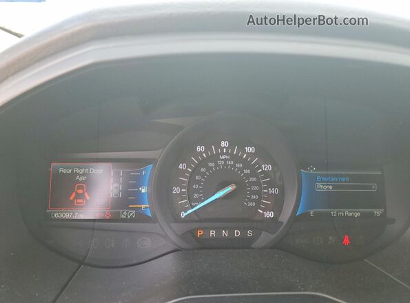 2FMPK4G93RBA33442 2024 FORD EDGE White Вид щитка приладів