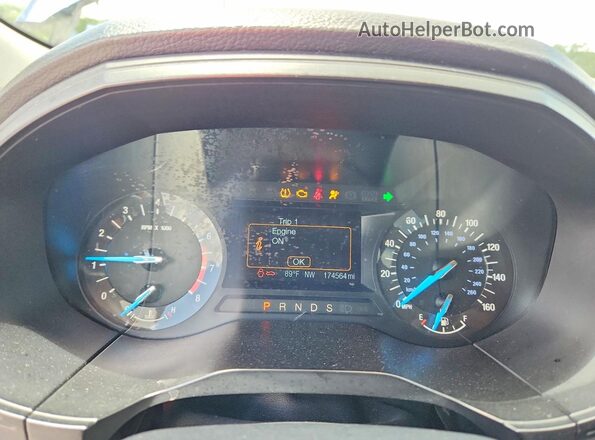 2FMPK4G94GBC53282 2016 FORD EDGE Синий Вид щитка приборов