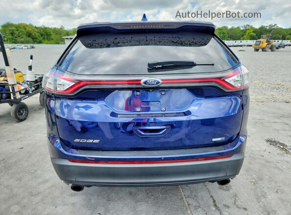 2FMPK4G94GBC53282 2016 FORD EDGE Синий Вид сзади
