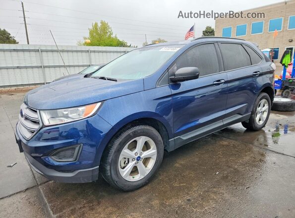 2FMPK4G94HBC44678 2017 FORD EDGE Blue Przód lewy