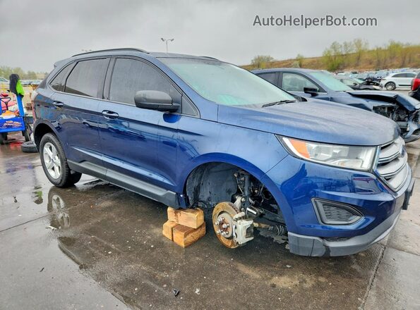 2FMPK4G94HBC44678 2017 FORD EDGE Blue Przód prawy