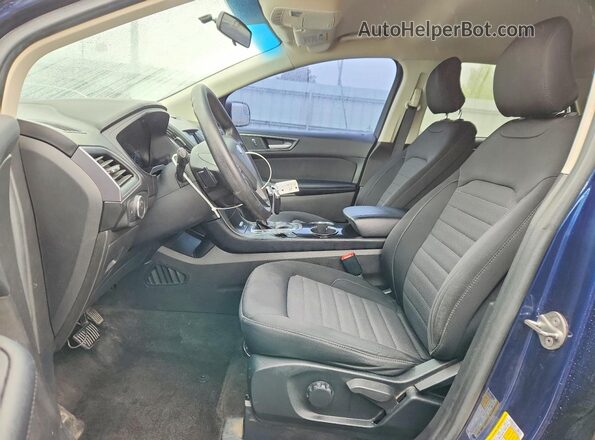 2FMPK4G94HBC44678 2017 FORD EDGE Blue Widok wnętrza z przodu