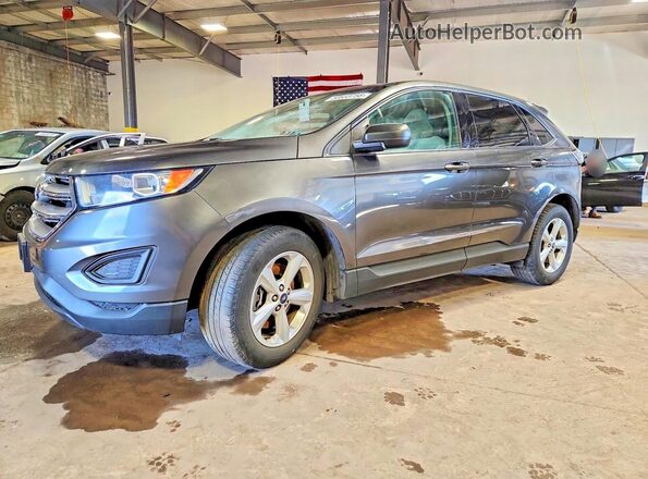 2FMPK4G95JBC56375 2018 FORD EDGE Серый Передняя левая четверть