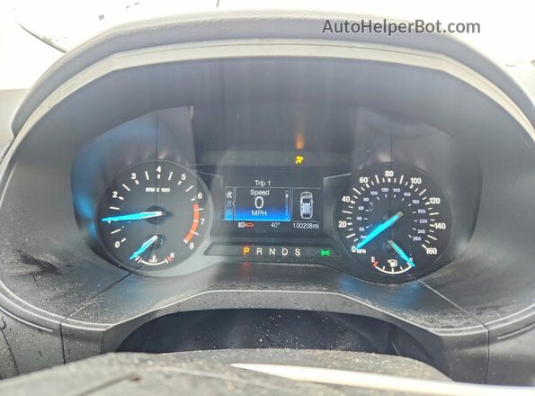 2FMPK4G95LBB55808 2020 FORD EDGE Silver Вид щитка приладів
