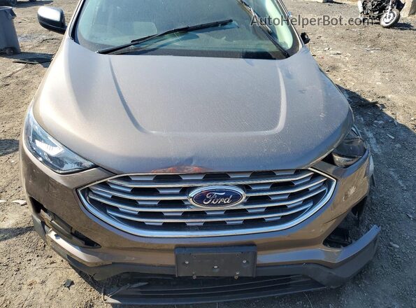 2FMPK4G96KBB14134 2019 FORD EDGE Brown უკანა სალონის ხედი