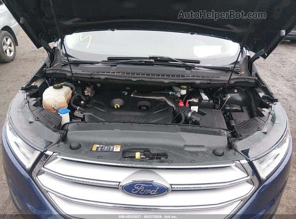 2FMPK4G97GBC49968 2016 FORD EDGE Синий Вид сзади