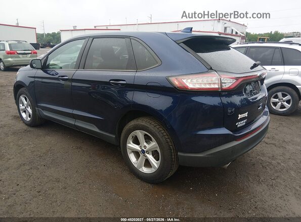 2FMPK4G97GBC49968 2016 FORD EDGE Синий Задняя левая четверть