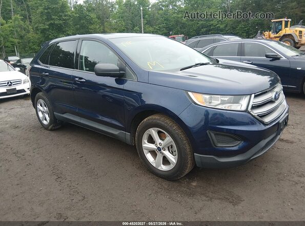 2FMPK4G97GBC49968 2016 FORD EDGE Синий Передняя правая четверть