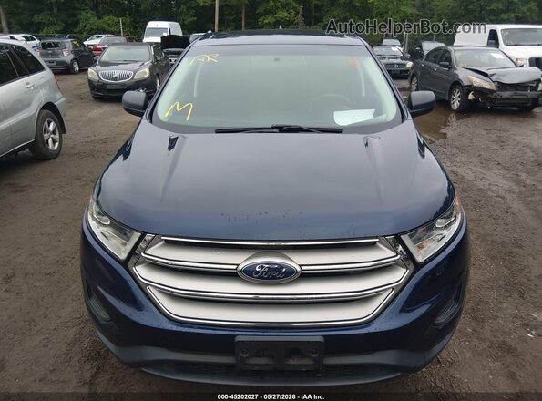 2FMPK4G97GBC49968 2016 FORD EDGE Синий Вид спереди