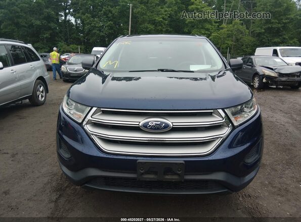 2FMPK4G97GBC49968 2016 FORD EDGE Синий Вид щитка приборов