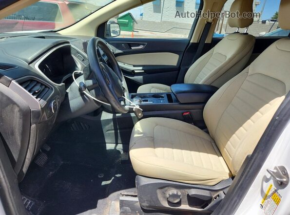 2FMPK4G97MBA40712 2021 FORD EDGE Белый Вид салона спереди