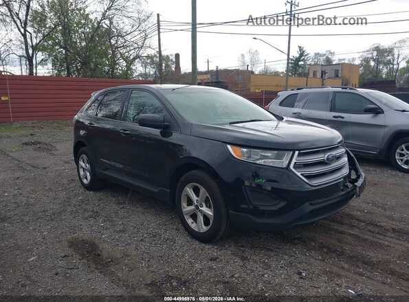 2FMPK4G99HBB46925 2017 FORD EDGE Черный Передняя правая четверть